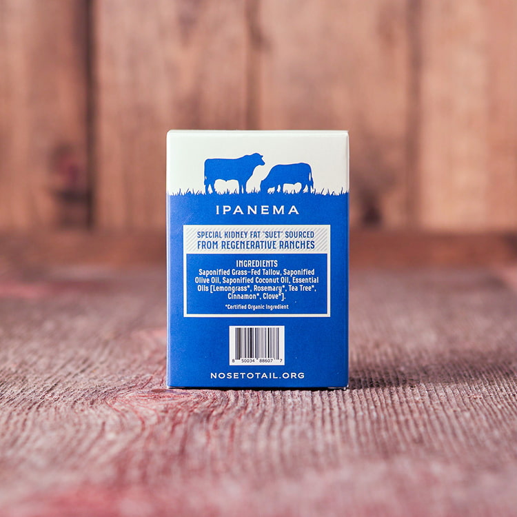 Handmade Beef Tallow Soap | Ipanema | Lemongrass, Rosemary, Tea Tree, Cinnamon & Clove