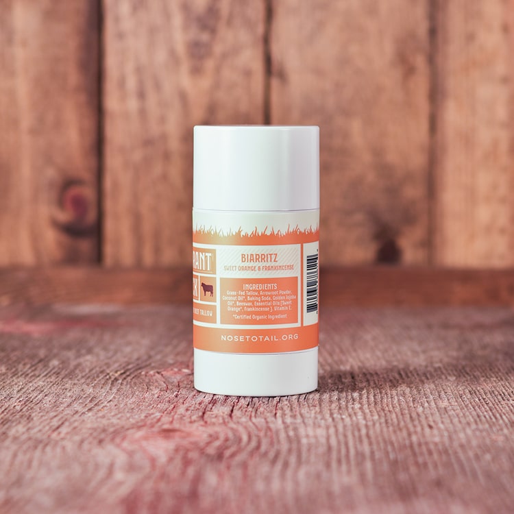 Animal-Based Deodorant | Biarritz |Sweet Orange, Frankincense
