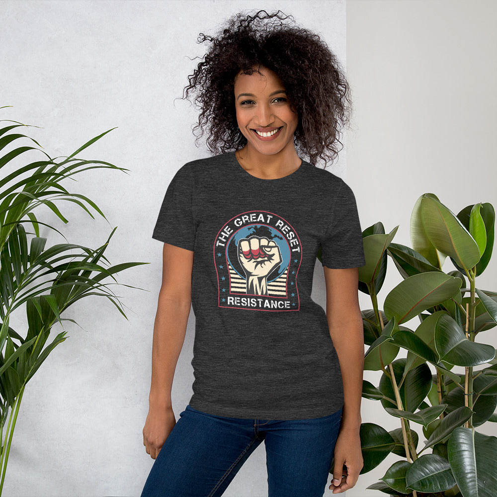 The Great Reset Resistance Dark Unisex t-shirt