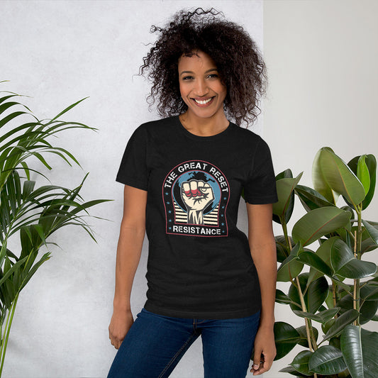 The Great Reset Resistance Dark Unisex t-shirt